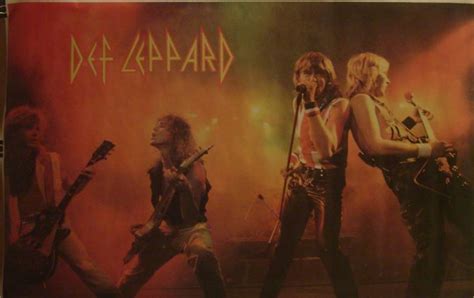 1983 Era Def Leppard Heavy Rock Heavy Metal Def Leppard Poster Phil