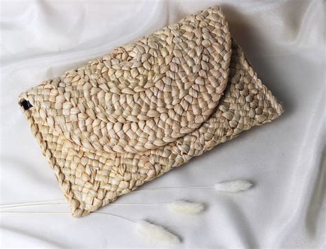 Straw Woven Clutch Bag By Sun And Day