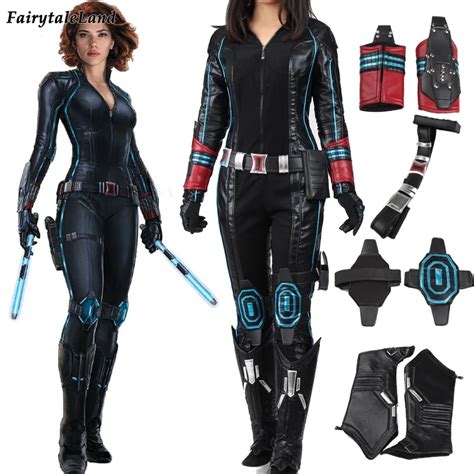 Avengers Age Of Ultron Black Widow Cosplay Costume Custom Made