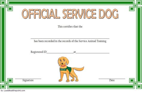 Dog Training Certificate Template 10 Latest Designs Free Fresh