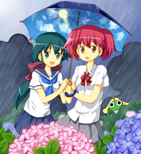 Keroro Hinata Natsumi And Azumaya Koyuki Keroro Gunsou Drawn By Ruu