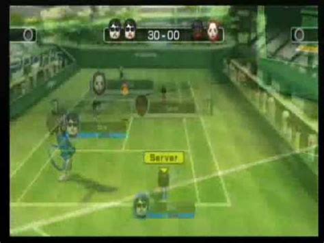 Wii Sports Tennis Me Double Vs Elisa Sarah Youtube