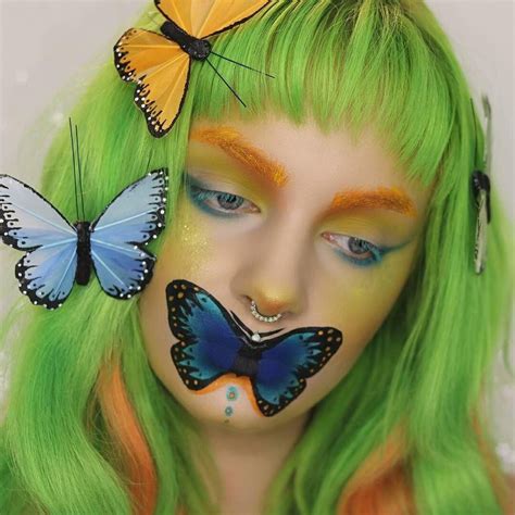 Art Hoe Colorful Hair Green Hair Free Coloring Girly Things Cruelty Free Alien Halloween