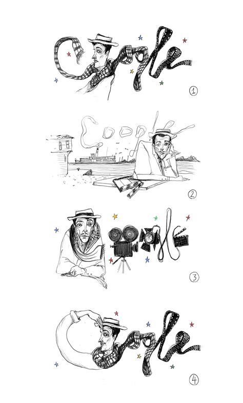 Google Doodle Sadri Alışık's 96th Birthday on Behance