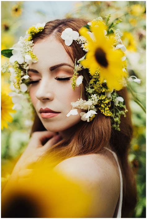 Eden Strader Photography Flower Photoshoot Portrait Photography