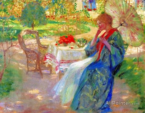 Pauline Palmer Woman In A Garden Oil Painting Reproductions For Sale