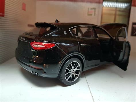 1 24 Maserati Levante 2017 Suv 4x4 Black Detailed Welly Diecast Scale Emberton Imperial
