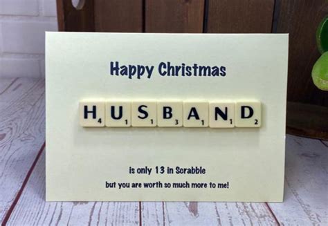 card for husband happy christmas husband husband xmas card etsy
