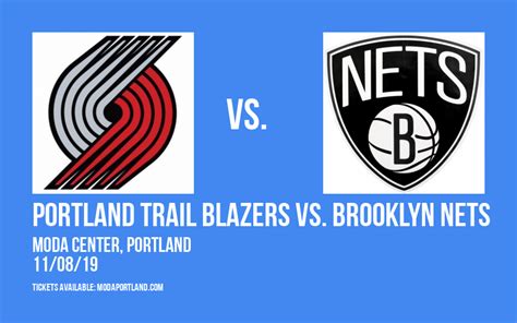 The game from barclays center in brooklyn, n.y., is scheduled for 8 p.m. Portland Trail Blazers vs. Brooklyn Nets Tickets | 8th ...