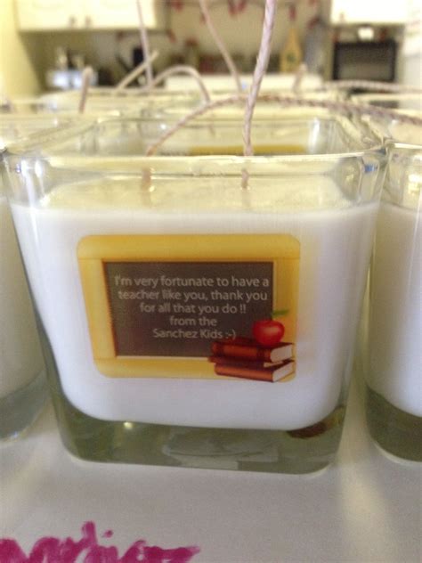 Personalized Candles For Teacher Appreciation Teacerappreciation