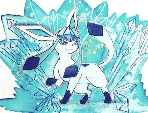 Glaceon By Kingdomofdoodles On Deviantart Pokemon Eeveelutions