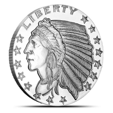 Buy 1 Oz Silver Round Indian Incuse Guidance Corporation
