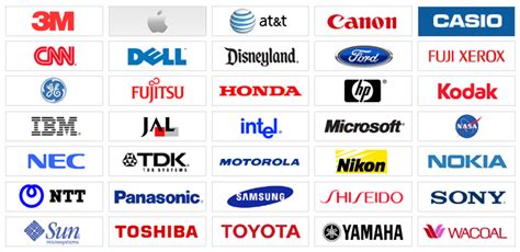 Japanese Electronic Company Logos