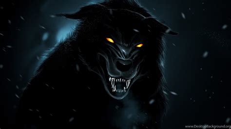 Black Wolf Fantasy Hd Wallpapers Desktop Background