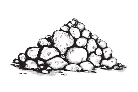 Rock And Stone Pile Illustration Creative Daddy