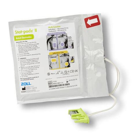 ZOLL AED Plus Adult Stat Padz II Single Free Delivery Available