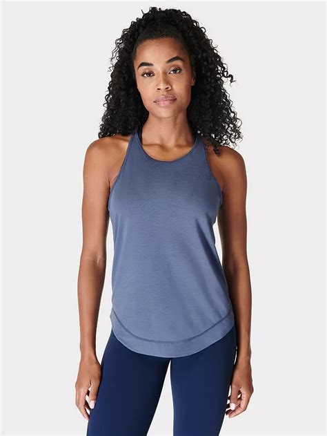 Sweaty Betty Breathe Easy Tank Top Endless Blue At John Lewis And Partners