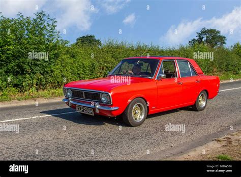 1970 70s Red Ford Cortina 2994 Cc Hi Res Stock Photography And Images