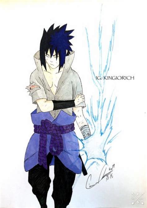 Sasuke By Kingiorich3 On Deviantart Manga Art Easy Drawings Team 7