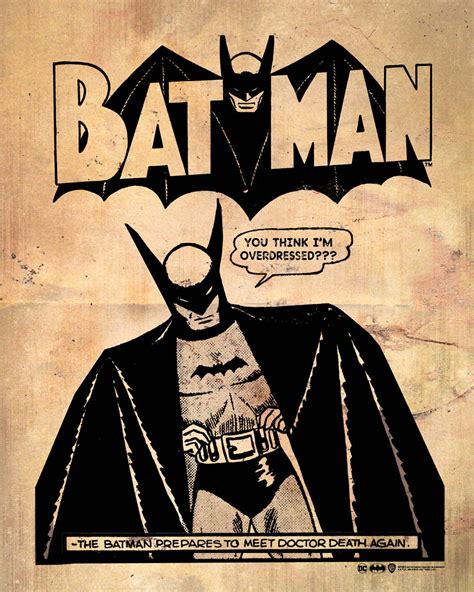 Batman Overdressed Vintage Poster Shirtstore