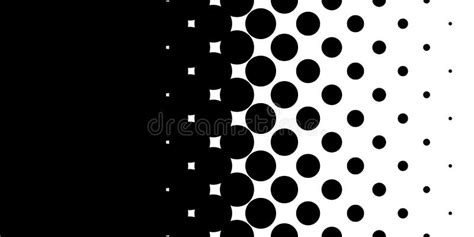 Black And White Halftone Dotted Circles Pattern Background Backdrop