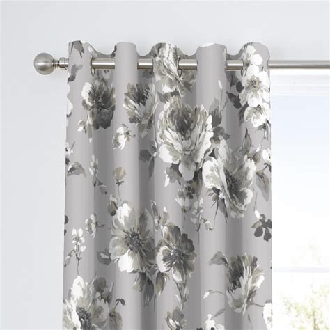 Featuring An Elegant Floral Printed Design And Completed In A Soft Grey