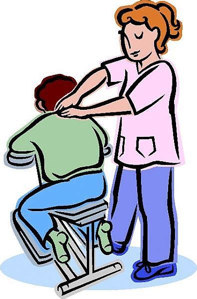 Chair Massage Therapy Clip Art