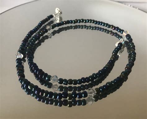 excited to share the latest addition to my etsy shop handmade blue beaded necklace magnetic
