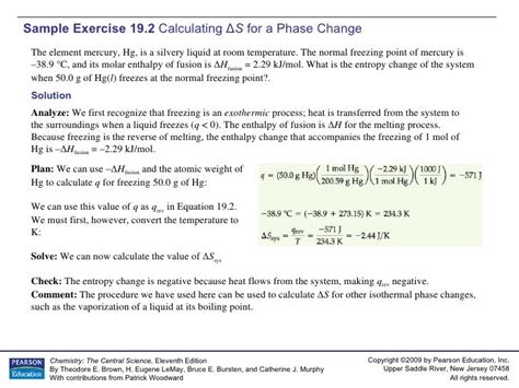 Ap Chemistry Chapter 19 Sample Exercises