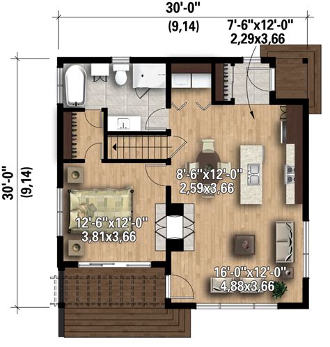 desain denah rumah ala amerika minimalis rumah minimalis