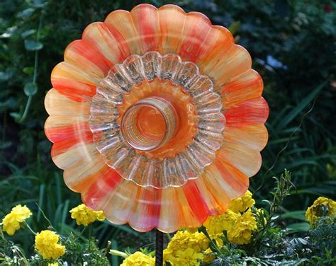 Unique Garden Art Made With Recycled Glass And By Glassblooms Unique