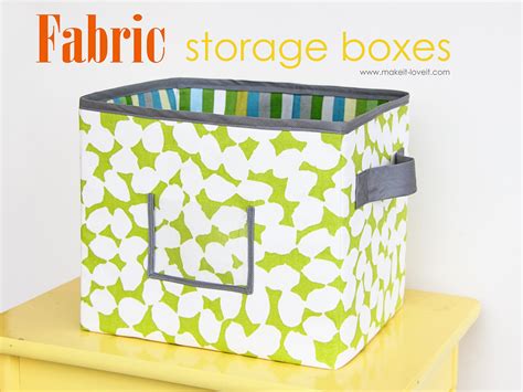 Diy Fabric Storage Boxes How To Make Per Your Request