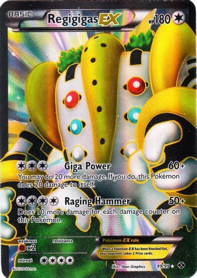 Regigigas Ex 9999 Full Art Ultra Rare Pokemon Singles Bw