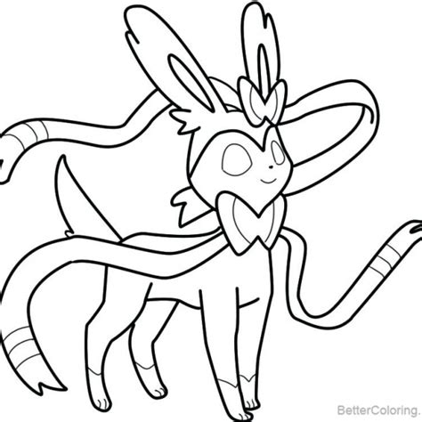 Sylveon Coloring Pages With Umbreon By 13girly Free Printable