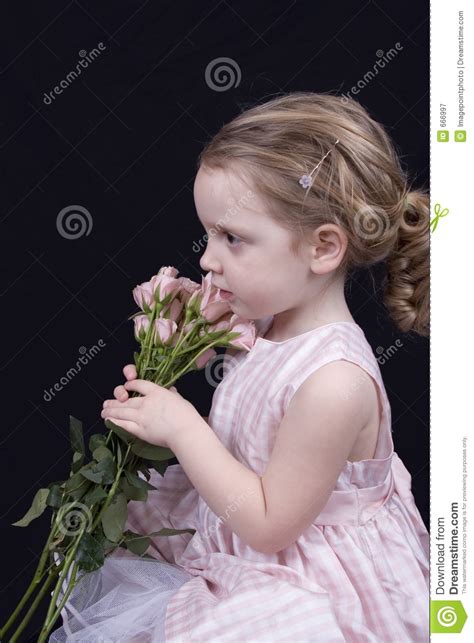 Profile Of A Little Girl Royalty Free Stock Photography