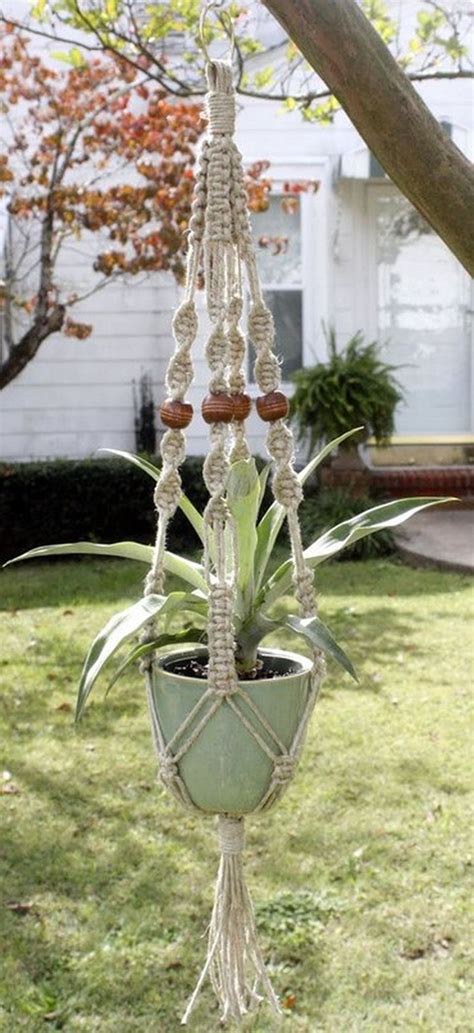 Thanks so much for visiting our store, we make macrame plant hangers in various colors, sizes, styles, and materials, all of them are made of strong. Vintage Macrame Plant Hanger Ideas 12 - AmzHouse.com