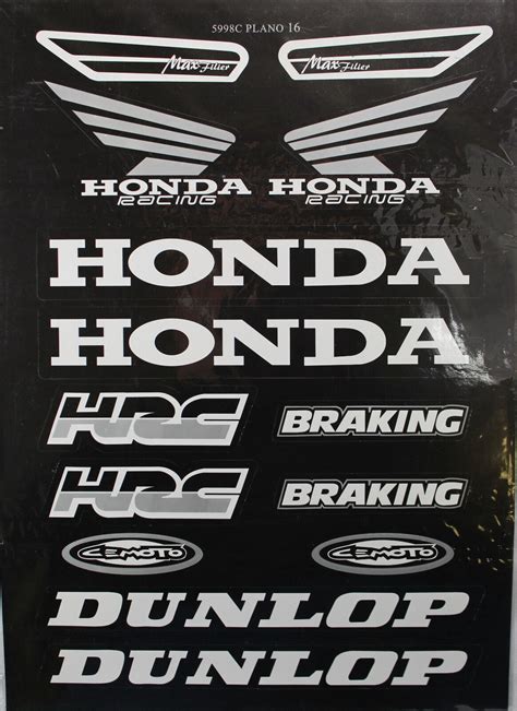 Honda Motorcycle Decals Stickers