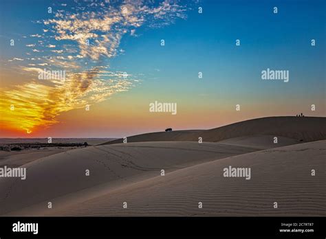 Beautiful Desert Landscape View In Al Hofuf Saudi Arabia Stock Photo