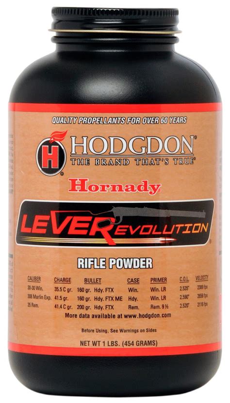 Hodgdon Leverevolution Powder 1 Lb 1 Canister Dances Sporting Goods