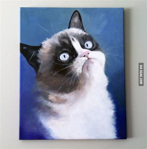 My Grumpy Cat Painting 9gag