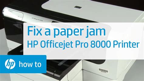 تحميل تعريف طابعة hp laserjet pro 400. Fixing a Paper Jam - HP Officejet Pro 8000 Printer (A809a) - YouTube