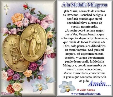 Gracias De La Medalla Milagrosa Oraciones E Intenciones A La Virgen
