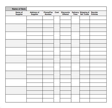 Sample Asset Inventory Template 9 Free Documents Download In Word Pdf