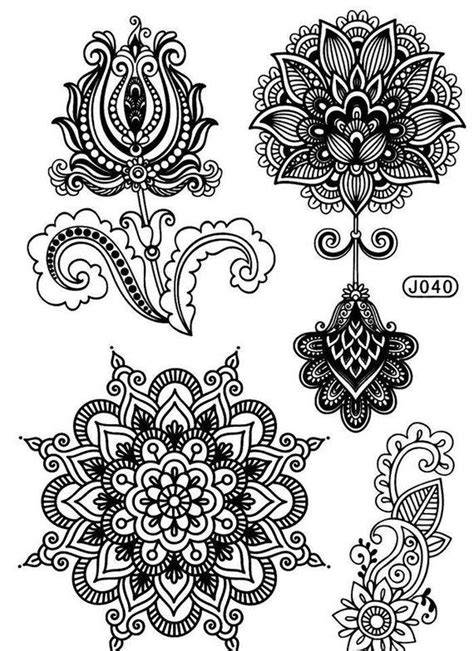 Mandala Tattoos Lotus Flower Tattoo Mehendi Henna