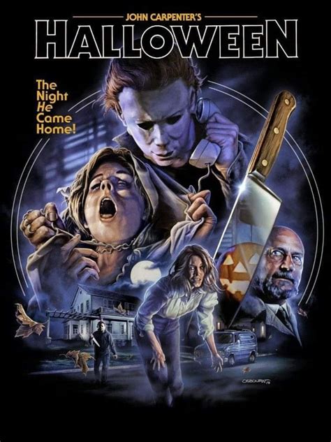 Horror Movie Poster Art Halloween 1978 By Justin Osbourn Classic