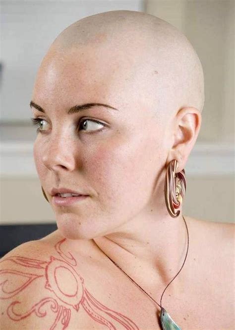 N Bald Women Balding Shaved Head