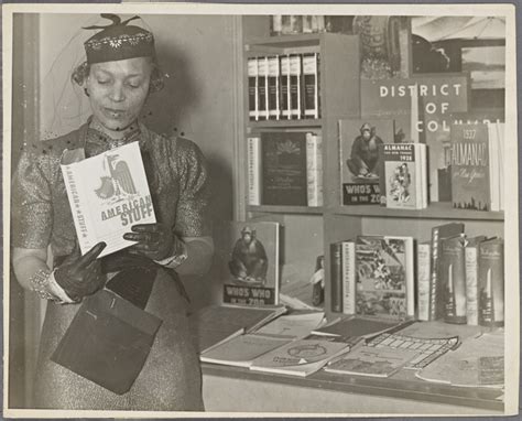 Author Zora Neale Hurston At The Federal Writers Project Booth At The