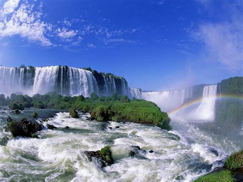 Tapeta Na Pulpit Wodospad Park Narodowy Iguaçu Przyroda Pobierz Za