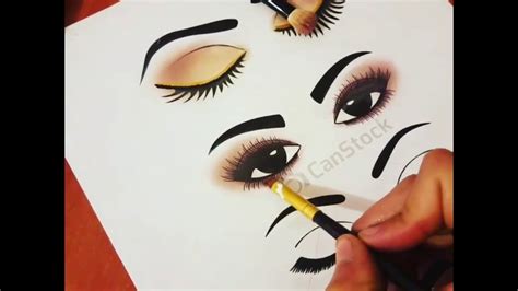 Maquillaje Practica Tu Maquillaje En Papel Youtube