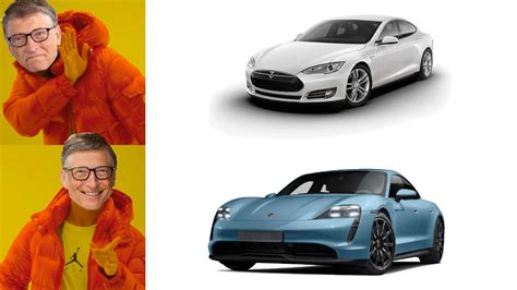 Bill gates is passionate about cars. Bill Gates Chooses a Porsche Taycan Over a Tesla ...